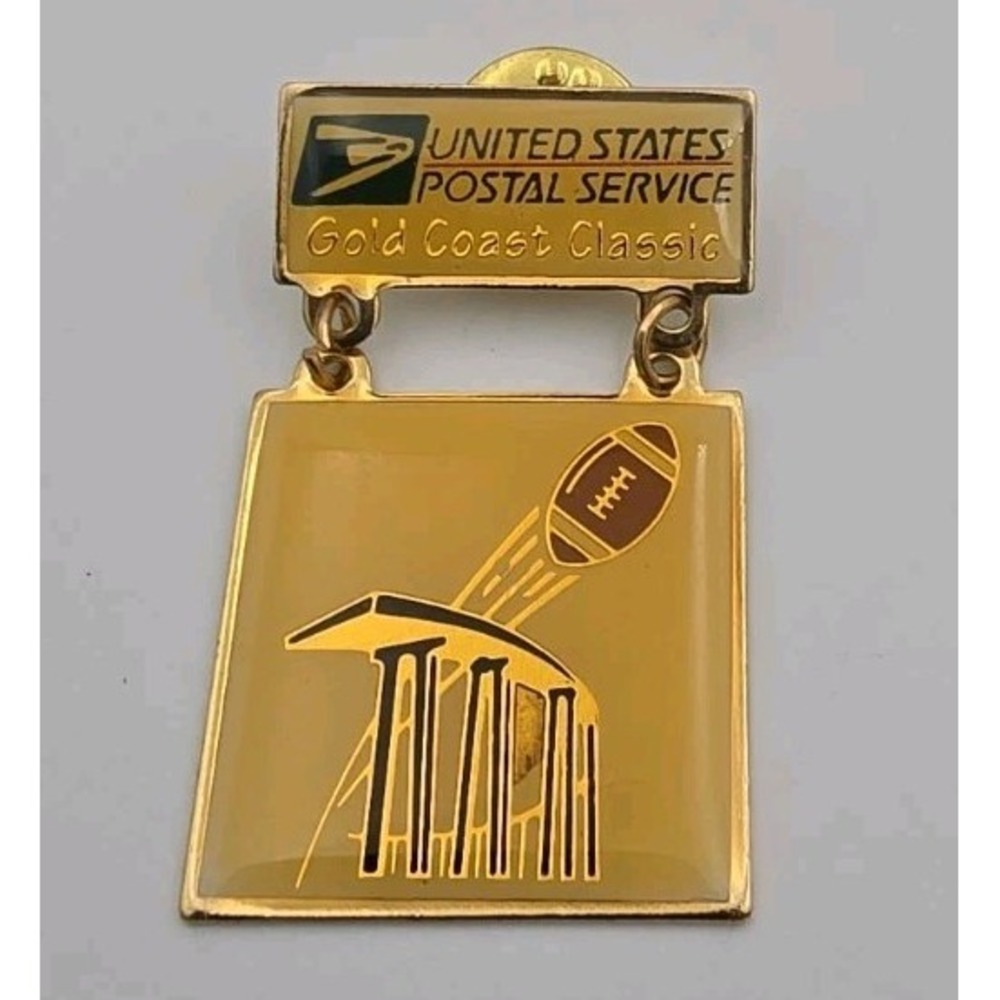 Gold Coast Classic Football USPS NCAA Lapel Pin United States Postal Service